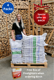 4 Packs of Kiln Dried Logs