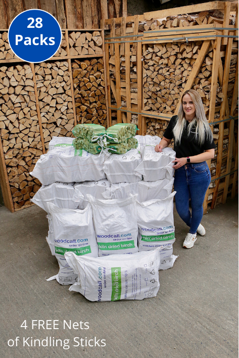 28 Packs (2m3 approx) & 4 FREE Kindling Deal